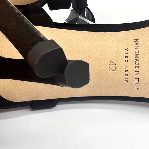 SJP Sarah Jessica Parker 42 EU 12 US Pola Black Point Toe Bow Heels Pumps Shoes - Picture 11 of 13